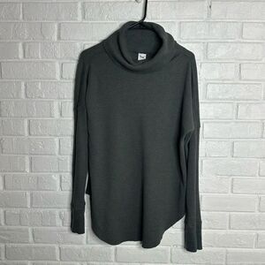 TNA Waffle Knit Cowl Neck Pullover Sweater Dropped Shoulders size Medium